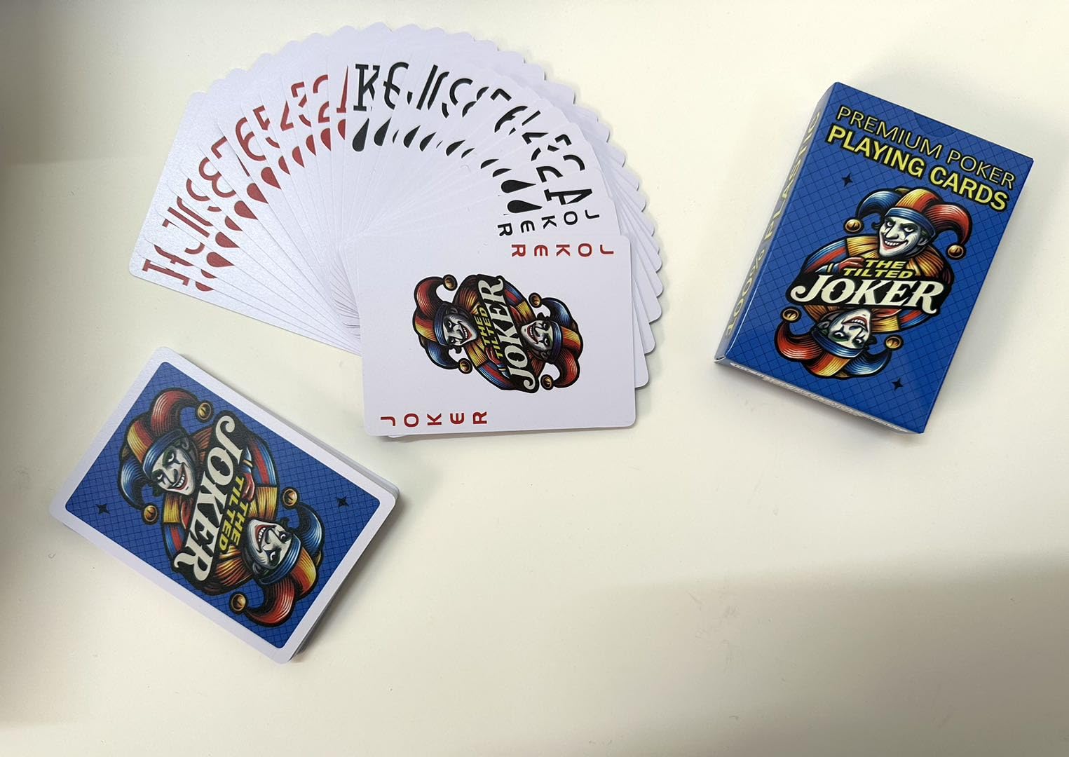 Amazon.com: Tilted Joker Poker 100% Plastic Playing Cards, 10 Deck